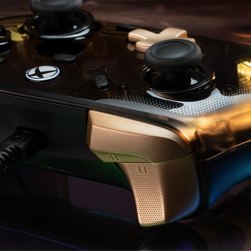 Gamesir Kaleid Flux Wired RGB Light Controller for Xbox Series X|S, Xbox One, Windows&Steam: Anti-Drift Controller with Hall Effect Sticks&Triggers, Customizable Gaming Experience Console