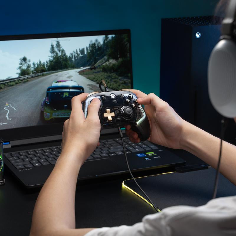 Gamesir Kaleid Flux Wired RGB Light Controller for Xbox Series X|S, Xbox One, Windows&Steam: Anti-Drift Controller with Hall Effect Sticks&Triggers, Customizable Gaming Experience Console
